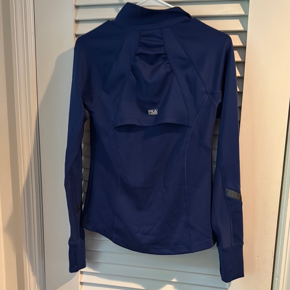 FILA Women's Utility Jacket in Navy - Picture 4 of 5